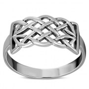 Plain Celtic Knot Ring Sterling Silver, rp547